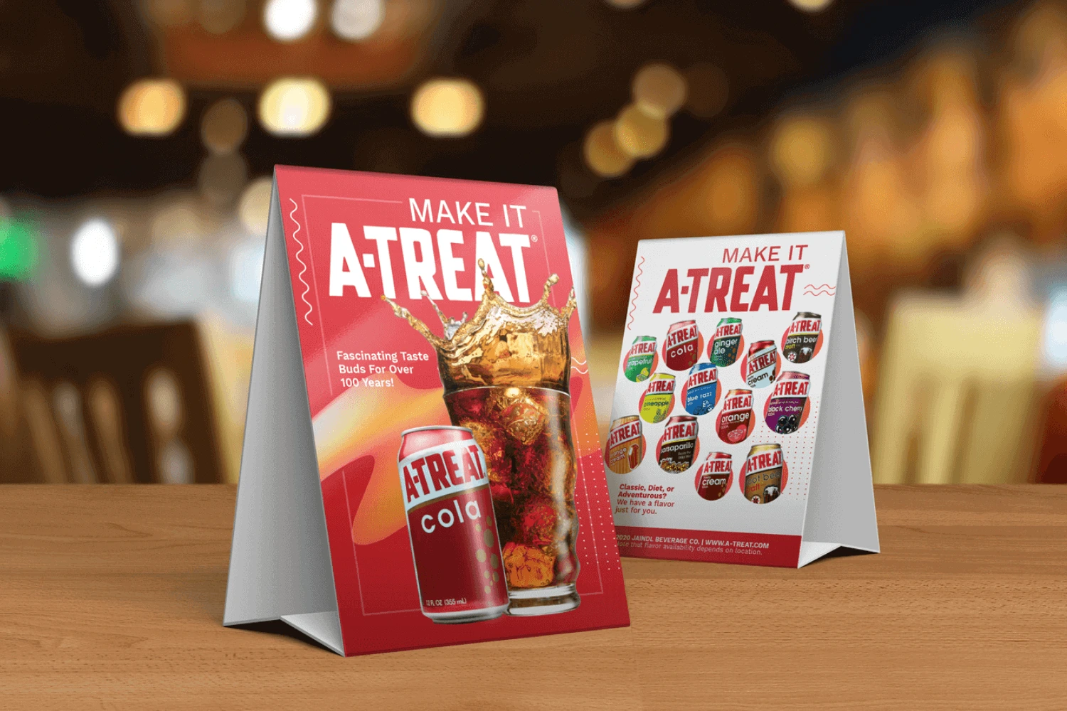 A-Treat® Resturant Table Tent