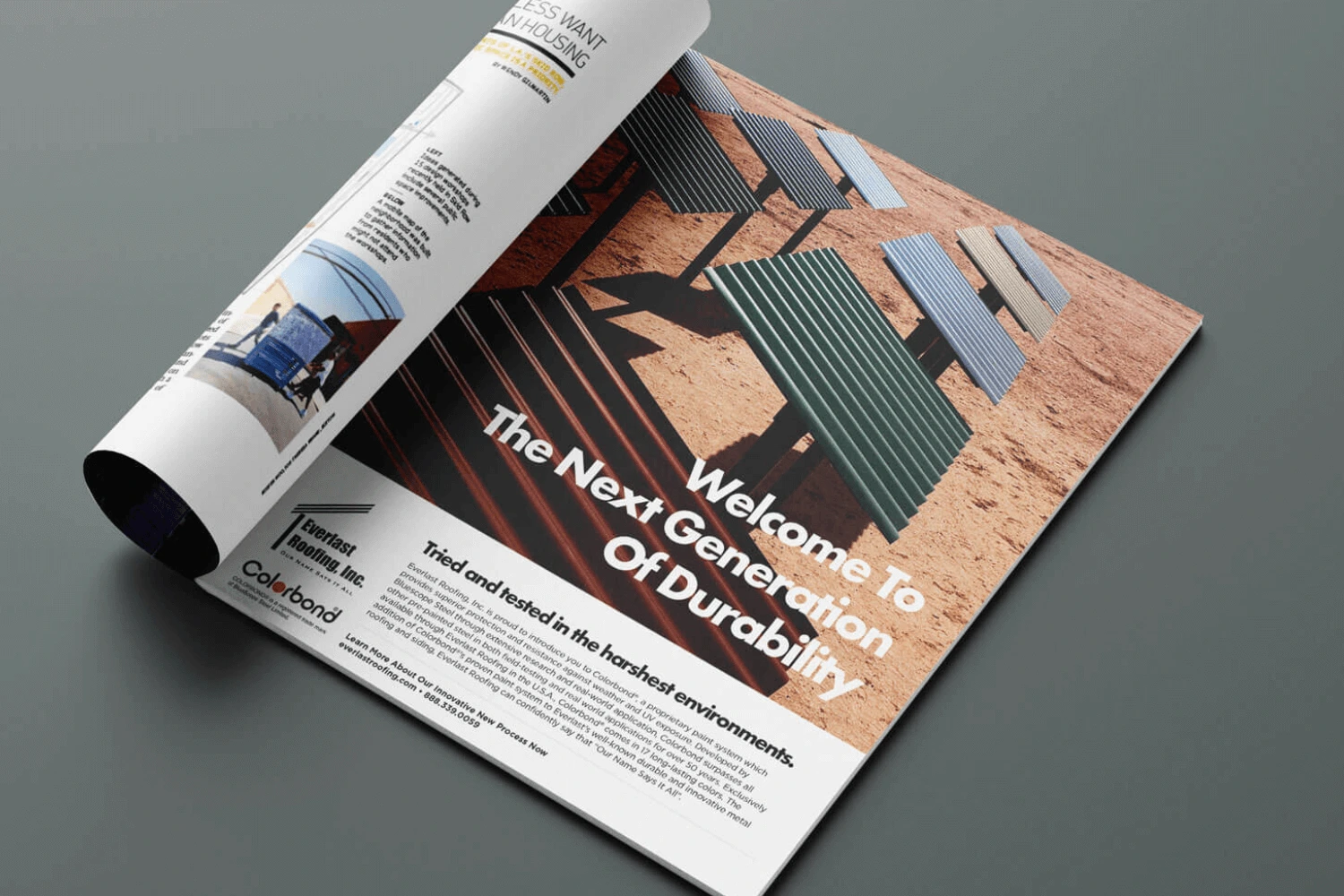 Everlast Roofing Colorbond Print Ad
