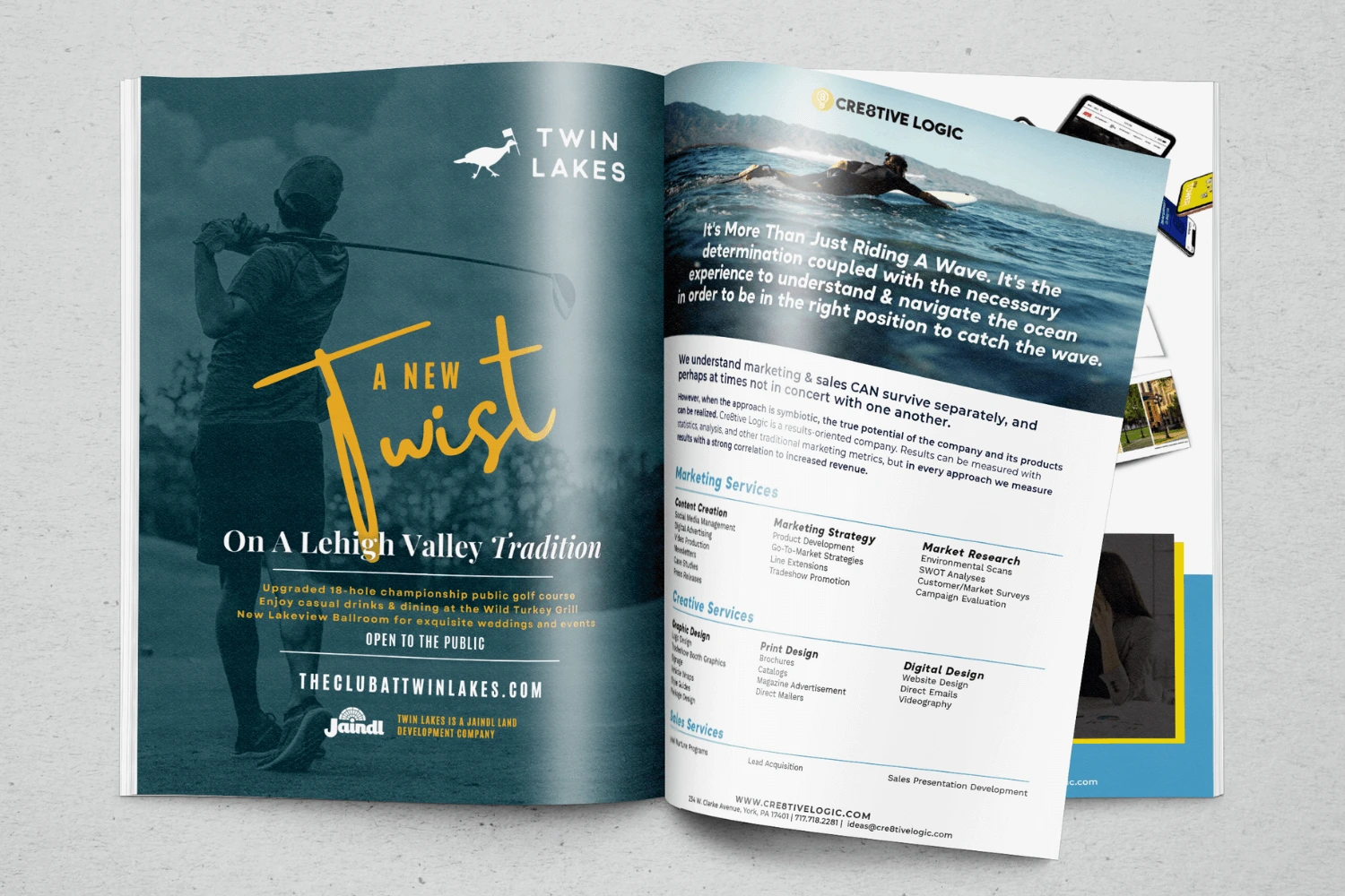 Twin Lakes Golf Club Print Ad