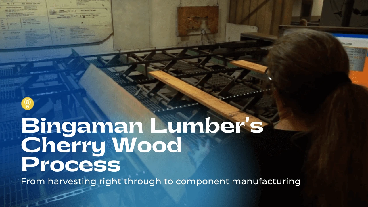 Bingaman & Son Lumber Cherry Wood Process Video<