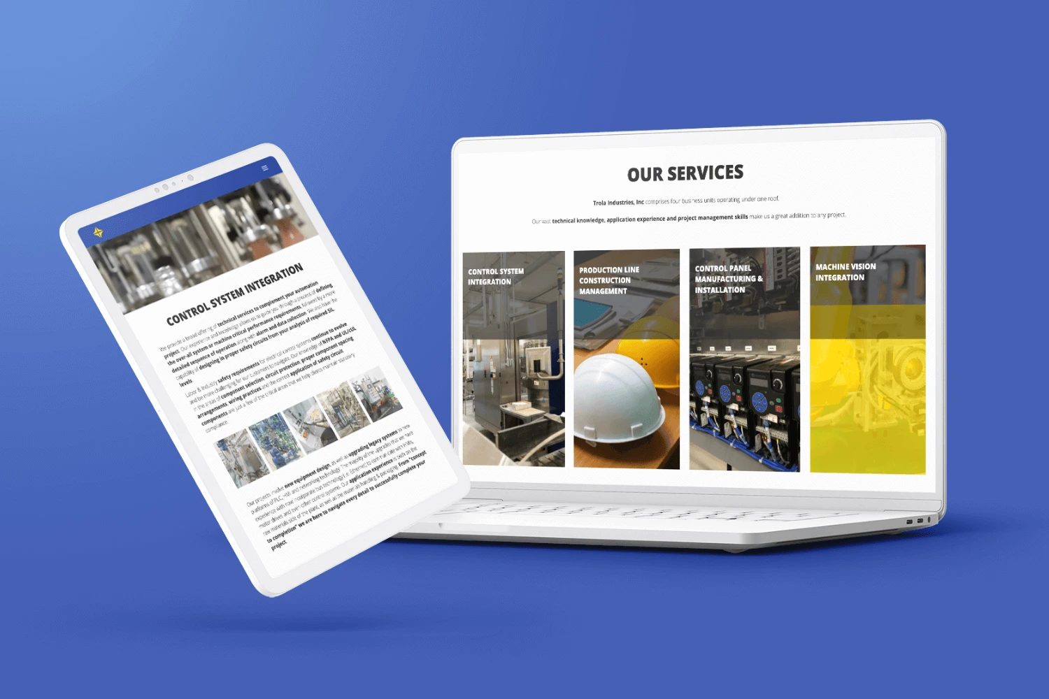 Trola Industries Website Design & Developement